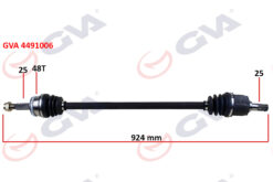 Komple Aks Sağ Hyundaı Accent Era 1.4l 1.6l G4ee G4ed Benzinli 06-10 Abs Li 25x25 - Abs 48 Diş Komple Boy 924mm - 495001E050-495001E051