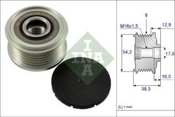 Alternatör Kasnağı Rulmanlı P206-207-307-308-406-407-partner-c2-c3-c4-c5-c8-xsara 1.4-1.6-2.0hdı - 5705.4F-77363468