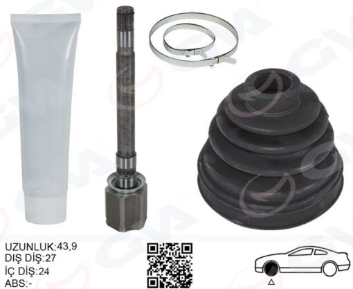 Aks Mılı Ön Sağ Dıscovery 3 L319 Dıscovery 4 L319 R.r Sport I L320 455mm - TDB500100-LR047294-LR072070