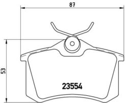 Arka Balata Fluence-megane Iı-ııı-p207-p308-p307-partner-berlıngo-c2-c3-c4-crossland- Bora-passat 97 Golf Iv-v-polo 87x52.9x17 - 1J0698451P-440605713R-1623180580