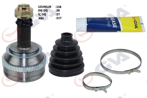 Aks Komple Ön Sağ Renault Master Iı 98 06 Opel Movano A 98 01 1.9dci 2.2dci 2.5dci 2.8dci 51diş 1118mm - 7700102980-8200052426-8200169281