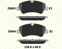 Arka Balata Ford Tourneo Custom-transıt Custom 2.2 Tdcı 12 Kablosuz - MEBK2J2M008AA-BK212M008AC-BK212M008