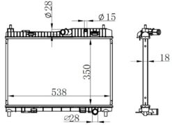 Motor Su Radyatoru Fıesta 1.25 16v 1.4 16v 08 B Max 1.4 16v 12 350 558 18 - 8V518005BE-8V518005BC-1548603