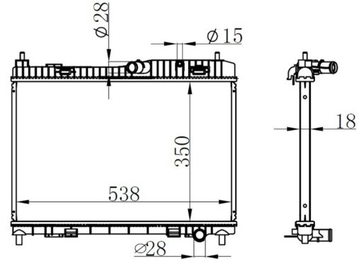 Motor Su Radyatoru Fıesta 1.25 16v 1.4 16v 08 B Max 1.4 16v 12 350 558 18 - 8V518005BE-8V518005BC-1548603