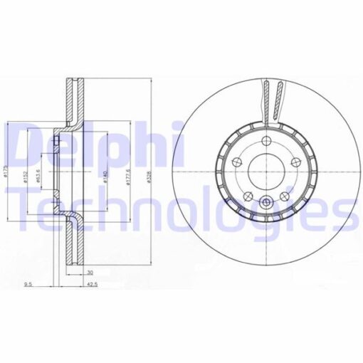 Ön Fren Aynası Adet Volvo Xc60 D3 D4 D5 2.4d 2.0t 3.2 T5 T6 2008 2017 Cap 328x5 Bjn - 31277342-31410568-31471034