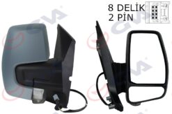 Dış Dikiz Aynası Sağ Transit Custom V362 12 17 Mekanik Astarlı Sinyalli - BK21 17682 BL5JA6-2123231