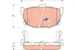 Arka Balata Elantra 2.0-1.8-1.6 2.0 Crdi 96 01 7.06 Coupe 1.6ı 16v 97-02 -2.0 02 8.09 - 583022DA10-5830229A10-WVA21553
