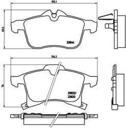 Ön Balata Astra H 04 Merıva 03 Zafıra 05 Corsa C D 03 Combo 04 - 1605992-93176115-1605080-1605998