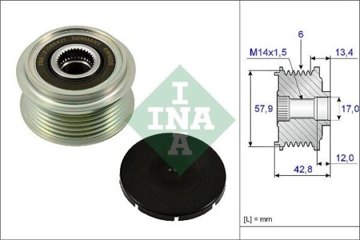 Alternatör Kasnağı Rulmanlı Toyota Urban Cruıser-verso S 1.4d-4d 10-16 Subaru Trezıa 1.4d 11 - 2741533070