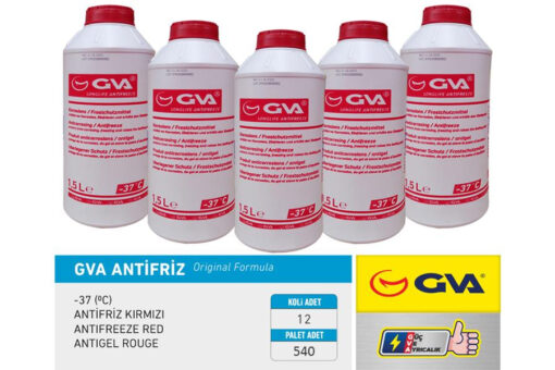 Antifriz 1.5 Lt -37 C Kırmızı Long Life Koli 12 Ad Organık