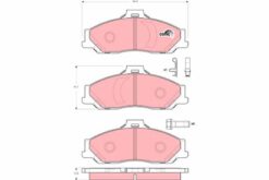 Ön Balata Ranger 2.5 D Td 4x4 99 3.0 Tdci 05 Mazda B Serisi 2.5 D Td 98 Gdb3353 - 2M342001FA-UJY63323Z-UJY63328Z