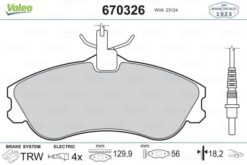Ön Balata Partner-berlıngo 07/96 Xsara 04/97 P306 05/93-05/01 Fişli - 1611335080-4251.54-4251.55-4254.85