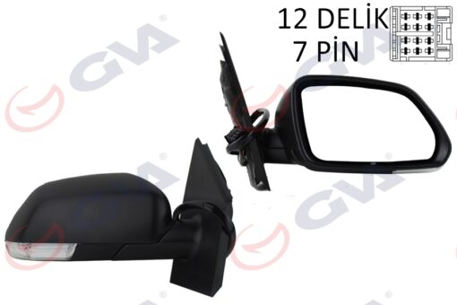 Dış Dikiz Aynası Sağ Polo 05 Elektrikli Isıtmalı Konveks 5 Fiş Vm-377ehr - 6Q1857508P-6Q1857508AE9B9