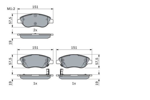On Balata Fıat Egea 15 1.4 1.5 T4 Hıbrıt 1.6 D K:19 Mm G:151.1 Mm Büyük Tip - 77367923-77368553