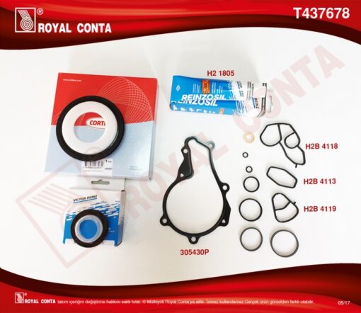 Motor Alt Takım Conta Reınz Keçeli Skcsiz Focus Iı 1.6 Tdcı 04 11 Fıesta 1.6 Tdcı 02 08 Fusıon 1.6 Tdcı 04 14 Volvo C30 06 12 S40 Iı 06 12 S80 Iı 06 12 V50 05 12 V70 Iıı 09 11 1.6d-206-207-307-30 - 3M5Q6008AA-0197.07