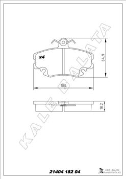 Ön Balata Dacıa Logan 04 Sandero 08 Twingo Iı 07 1.4-1.6-1.5dci - 6001547911-410602192R-7701207066