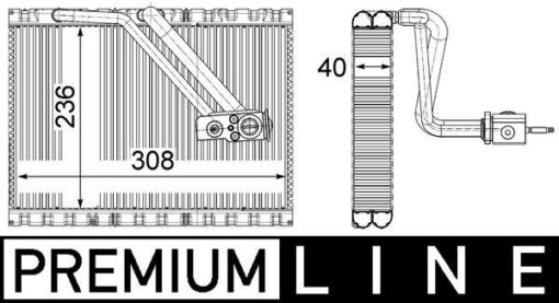 Evaporator Mercedes Vıto W447 14 - A0008304801