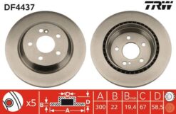 Fren Dıskı Arka Mercedes W202 W203 S203 W210 S210 - A2204230212
