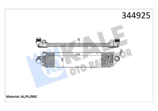 Turbo Intercoll Radyatoru Mondeo Iv 07 14 S Max Galaxy 06 1.6 Ecoboost Volvo V70 Iıı 135 T4 10 15 V60 I 155. 157 T4f 11 15 S80 Iı 124 T4f 11 15 S60 Iı 134 T4f-t3-t4 11 15 - 1714385-BV619L440BD-1764318