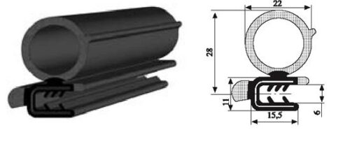 Kapı Fitili Üniversal 21 Mm 50 Mt