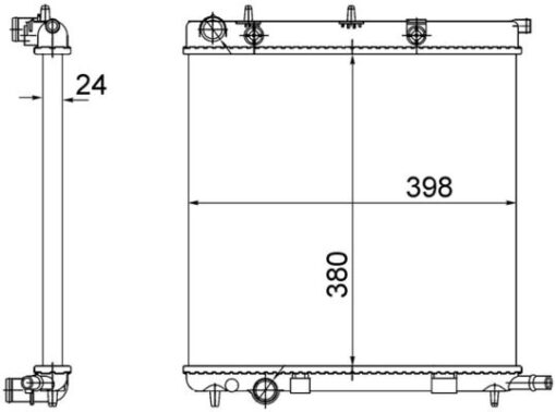 Radyatör Brazing C3 04/02 207 02/06 1007 04/05 Klimasız Mek - 1330.C0-1330.C2-1330.W8