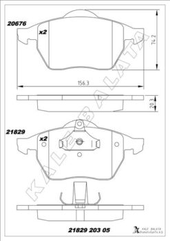 Ön Balata Vectra B.2.0ı.2.5ı V6 96/7.03 Saab 900 Iı 93/2.98 9.3 9.5 98-03 - 1605036-9195146-1605912-1605966