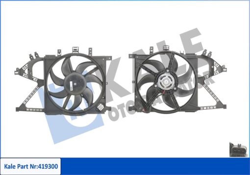 Fan Motoru Davlumbazlı Opel Combo-corsa C 160w-360mm - 1314443-1341337-24402524