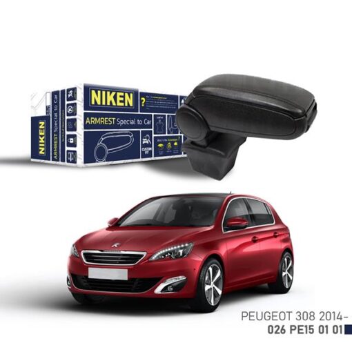 Araca Özel Kol Dayama Siyah Peugeot 308 14