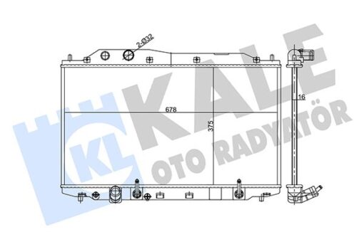Radyatör Honda Cıvıc Vııı Sedan 1.3 Ima 06 - At 16mm - 19010RRH901-19010RNCT51