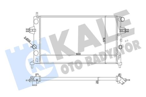 Su Radyatörü Opel Astra G-zafıra A 1.4 1.6 1.8 2.2 16v 1.6 99 Mt Mekanik 600x378x23 1300214-90570728-93277988-9119486-93177121-90570730-1300189-93277996-9202505-9202506-13150403 - 93177121-9193265-1300214-1300257