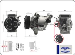 Kompresör Dacıa Duster Iı 18 Sandero Iı 17 Logan Iı Mcv 17 1.5 Dci - 926005154R-926004475R
