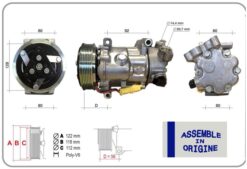 Klima Kompresörü Sıfır Ürün Cıtroen Berlıngo 1.6 Bluehdi C3 Pıcasso C4 Coupe C5 Iıı C5 I Skoda Ko Dıaq I Peugeot Partner Tepee 1.6 Hdi 307-308-508-5008-207-208 Fiat - 6453.QL-9651911480-6453.QN-6453.QK