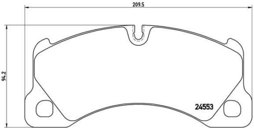 Ön Balata Vw Touareg 6.0 W12- 5.0 R50 Tdı 04 10 14 Cayenne 02 10 14 Panamera 09 - 7P0698151B-7P0698151C-95535193961