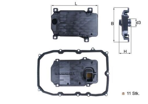 Otomatik Şanzuman Filtresi Touareg 10-18 Q7 11-15 Cayenne 10 - 0C8321371-0C8325435-95832543500