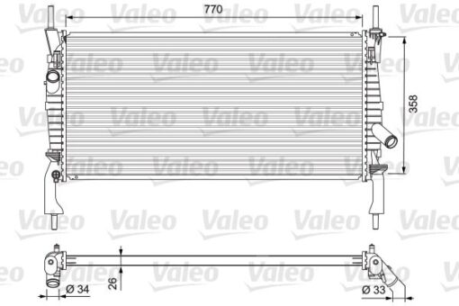 Motor Su Radyatoru Transıt V347 2.2tdcı 2.4tdcı 3.2tdcı 06 Klımalı - 6C118005CD-1373156-1383317