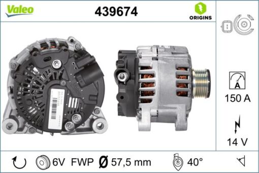 Alternatör 14v 150a Partner-berlıngo-p206-p207-p307-c2-c3-c4-expert-jumpy-boxer-jumper-ducato 1.6hdı-2.0hdı 439502 - 5705.AS-5705.EY-5705.NH