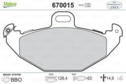 Arka Fren Balatası Renault Laguna 93 01 Espace Iıı 96 00 1.6 1.8 1.9dci 2.0 16v 2.2 3.0 - 7701205491-8671016192-8671005932