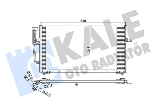 Klima Radyatörü Kondenser Volvo S40 I-v40 Al-al 628x348x16 - 30871579-30897260
