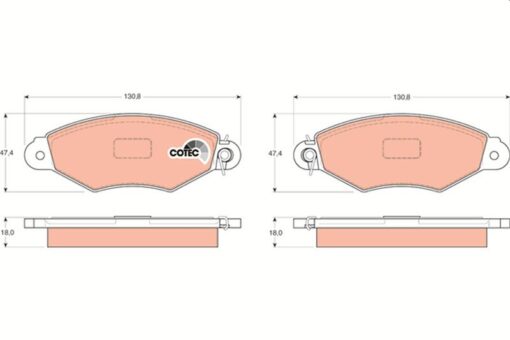 Ön Fren Balatası Renault Kangoo 97 Clıo Symbol I 98 Cıtro N Xsara 97 02 Peugeot 306 96 01 - 7701208142-7701205513-4252.05
