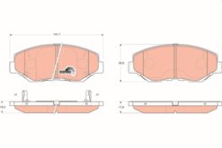 Ön Fren Balata Honda Cıvıc 1.6l Fc5 4 Kapı Sedan Benzinli 16- / Cr-v 2.0l K20 02-06 - 45022S9AA01-45022S9AE50-45022S9AE51
