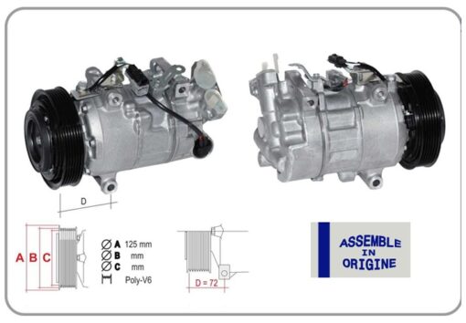 Klima Kompresörü Sıfır Ürün Renaultmegane Iıı Talisman Megane Iv 15 Scenıc Iv 15 Kadjar 15 1.5 Blue Dci-qashqaı Iı Suv 1.5dcı - 926003123R-926006231R-926004EA0A
