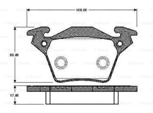 Ön Fren Balatası Renault Megane Iv 15 Tüm Motor Tipleri G:129mm Y:58.4 Mm K:18mm - 410603407R-WVA22610-410605929R