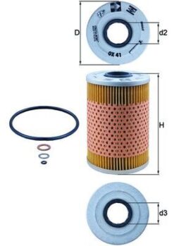 Yag Fıltresı Bmw M30 S38 B35 M5 E12 E24 E28 E32 E34 - 11429063138