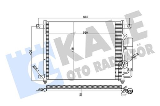 Klima Kondenseri Chevrolet Aveo-kalos 1.4i 16v 02 Al/al 560x457.5x18 - 96469289-96539634-96539635
