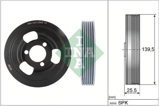 Krank Kasnagı Peugeot Partner-p508-p5008-p308-p3008-p208-p207 Cıtroen Berlıngo-c3-c4-ds4-ds5 1.6 Ep6cdt Bmw N13 F20 F21 F30 F31 F80 Mını R55 R56 R57 R58 R59 R60 R61 - V763855180-0515.T2-11237638551