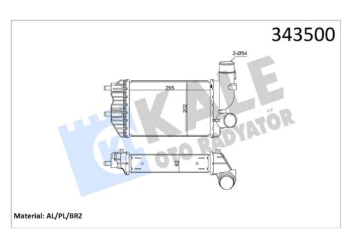 Turbo Radyatörü Intercooler Ducato-jumper-boxer Al/pl/brz 295x202x62 - 1307012080-0384.E4-1340934080