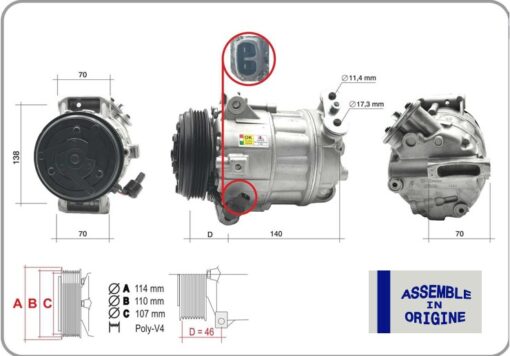 Klima Kompresörü Sıfır Ürün Fiat Ducato Multijet 2.2d 2.3d 2.0d - 71796979-1391387080-5802212928