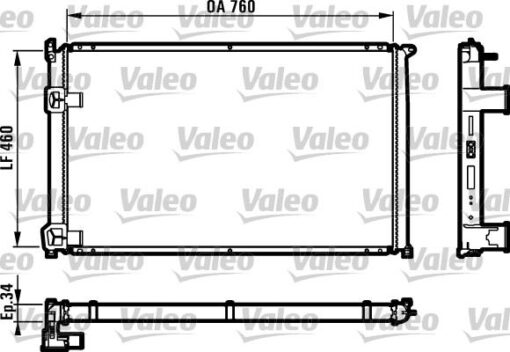 Radyatör Master Iı-movano 2.5d 98-01 S8u Klimasız Mek 760x460x34 - 7701046209-9161436-7701043670