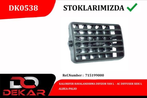 Kalorıfer Havalandırma Dıfızor Yan L Albea-palıo - 715199000