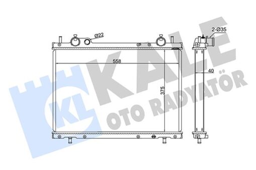 Radyatör Brava-bravo-marea 1.9 558x375x40 Al-pl-brz - 7086033-46772231-71736178